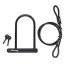MASTER LOCK 7.25" U LOCK,LOOPED END CABLE 7-1/4 "U LOCK + 4FT.CABLE - BLACK - Like New