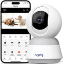 Hugolog 3K 5MP Indoor Pan/Tilt Security Camera HU-PWR6P-W - - Scratch & Dent