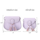 MIBASIES KIDS PURSE TODDLER CROSSBODY BAG TASSE SIZE M - LIGHT PURPLE - Like New
