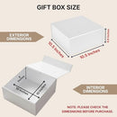 CECOBOX Gift Boxes with Lids Presents Magnetic Closure Box (White) - Brand New