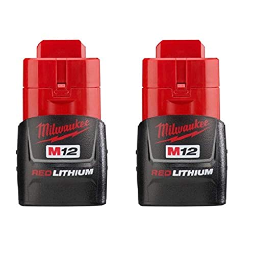 MILWAUKEE 48-11-2411 M12 REDLITHIUM 2 PACK - CP BAT - BLACK, RED - Brand New
