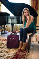 Rockland Melrose Upright Wheeled Underseater Carry-on Luggage, Owl, Small - Brand New