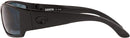 COSTA DEL MAR Corbina Sunglasses 06S9057 - GRAY MIRRORED POLARIZED 580P/BLACKOUT - Like New