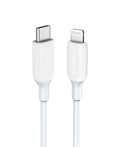 ANKER POWERLINE III LIGHTING TO USB-C CABLES (6FT) A8833 - WHITE - Like New