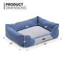 MoNiBloom 32"x26"x8" Dog Beds for Large Size Dogs Washer Safe Fabric Pet Bed - Brand New