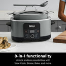 Ninja MC1001 Foodi PossibleCooker PRO 8.5 Quart Multi-Cooker - SEA SALT GRAY - Like New