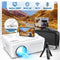 Native 1080P WiFi Bluetooth Projector Built in DVD Player MINLOVE FHD PJ-118S - Like New