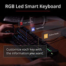 Das Keyboard X50Q Programmable RGB Mechanical Keyboard DKGKX50P0GZS0USX - Black - Like New
