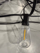 GENERIC 120FT OUTDOOR STRING LIGHTS WITH REMOTE CONTROL - BLACK - Like New