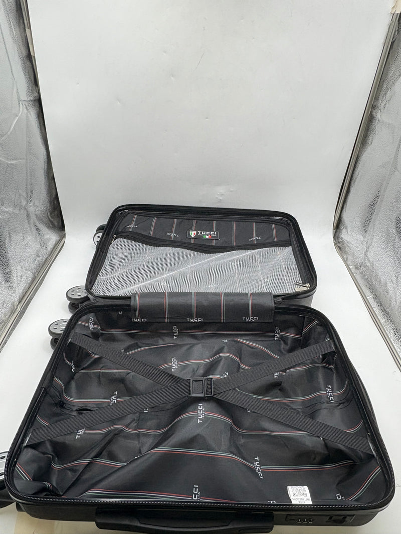 TUCCI DISEGNO ITALY 22" CARRY ON HARDSIDE - CHARCOAL - Like New