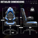 BESTGLORY GAMING CHAIR LEATHER HIGH-BACK OFFICE DESK GAMER COMPUTER CHAIR - BLUE - Like New