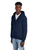 GENERIC NORTH POLE AND MORE UNISEX FLEECE FULL-ZIP HOODIE - SIZE: MEN 2XL - NAVY - Brand New