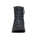 207511 WOMEN'S COLUMBIA SNOWTROT MID SNOW BOOTS BLACK/TITANIUM II SIZE 10.5 W - Like New