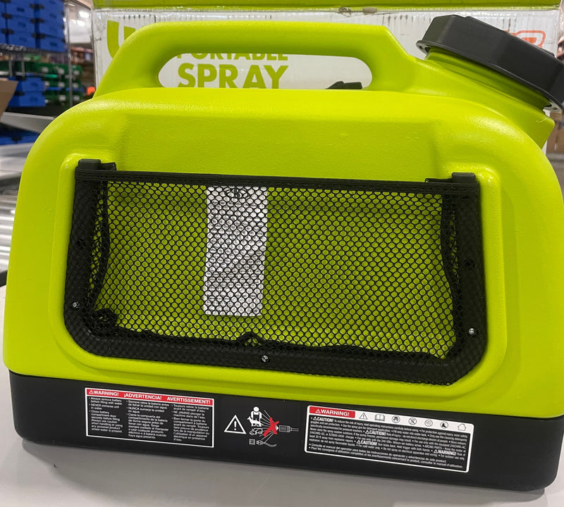 SUN JOE 24V CORDLESS PORTABLE SINK/SHOWER WASHER KIT W/BATTERY - GREEN/BLACK - Like New