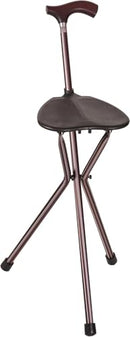 SWITCH STICKS FOLDING WALKING CANE WITH SEAT SENIORS 34” TALL 502-2002-5104 - Like New