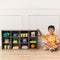 ECR4KIDS STREAMLINE 12 CUBBY TRAY STORAGE CABINET 3X4 CLASSROOM FURNITURE GRAY - Like New