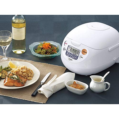 ZOJIRUSHI NS-WAC10 5.5-CUP MICOM RICE COOKER AND WARMER - WHITE - Like New