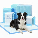 FLUFFYDREAM WATERPROOF DOG AND PUPPY PET TRAINING PAD 17.6"X23.6" (50PCS) - BLUE - Brand New