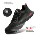 M903-2E KRICELY MEN'S TRAIL RUNNING SHOES, WIDE SIZE: 9.5 (M9.5) WIDTH - BLACK - Like New