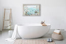 Cotton Hydrangea Bathroom Wall Art Farmhouse Flower Butterfly Pictures Floral - Brand New