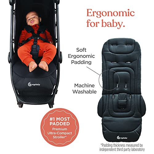 Ergobaby Metro+ Compact Baby Stroller, Lightweight Umbrella Stroller Folds - Like New
