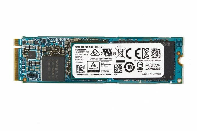 TOSHIBA XG5 1TB NVME M.2 SOLID STATE DRIVE - BLUE - Like New