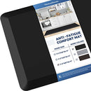 KitchenClouds Kitchen Mat Anti Fatigue Non Slip Standing Mat Comfort-Black - Brand New