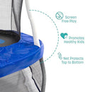 SKYWALKER TRAMPOLINES MINI TRAMPOLINE WITH ENCLOSURE NET - BLUE - Like New