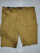 BLU ROCK MEN'S COTTON FLEX-STRETCH CARGO SHORTS - SIZE: MEN 42 - TIMBER - Brand New