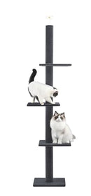 Cat Craft Cat Tree Floor to Ceiling 95-108" Tall 4-Tier Cat Tree - Charcoal - Brand New