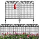 Idzo 4 Pack Decorative Garden Fence Border 36in(L) x44in(H) Animal Barrier Dogs - Like New