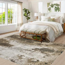 Andency Washable Area Rug Modern Abstract Living Room Rugs 6x9 - Beige - Brand New