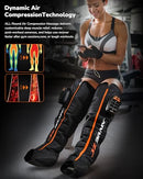 JZBRAIN FULL LEG AIR COMPRESSION RECOVERY BOOTS SYSTEM FE-7400 - BLACK - Like New