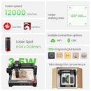 LONGER RAY5 CNC Laser Engraver 3500mW 0.04 * 0.04mm Mini Laser - Scratch & Dent