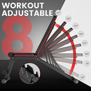 PASYOU ADJUSTABLE WEIGHT BENCH FULL BODY WORKOUT STRENGTH TRAINING - BLACK/RED - Like New