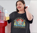 SUPEYA PLUS SIZE WILD HEART GYPSY SOUL T-SHIRT - 3XL - DARK GRAY - Like New