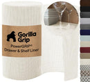 GORILLA GRIP powerGRIP Drawer Shelf and Cabinet Liner, 24"x30', Snow White - Brand New
