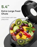 MARSAIL SLOW MASTICATING COLD PRESS JUICER MACHINES, HIGH JUICE YIELD - BLACK - Like New