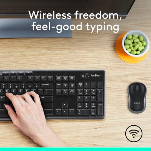 Logitech MK270 Wireless Keyboard And Mouse Combo For 2.4 GHz Wireless - Black - Like New