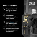 Everlast Elite 2 Boxing Gloves | Women, Men, Heavy Bag | Black/Gold | 12oz - Brand New