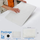 BigBcart White Stone Bath Mat for Bathroom - Diatomaceous Earth Bath Mat Stone - Brand New