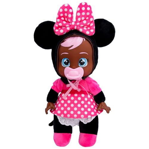 CRY BABIES DISNEY 9" PLUSH BABY DOLL TINY CUDDLES MINNIE MOUSE - SIZE 9" - Like New