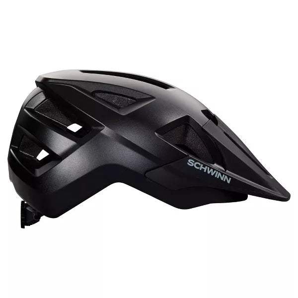 SCHWINN EXCURSION MOUNTAIN BIKE HELMET - SIZE: 22.8-24INCH - BLACK - Brand New