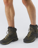 SALOMON QUEST 4 GORE-TEXHIKING BACKPACKING MEN 8.5 - OLIVE NIGHT/ PEAT/SAFARI - Like New