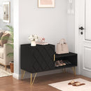 YOYOMAX STORAGE 350LB SHOE RACK FOR ENTRYWAY/HALLWAY 30IN HKEFSB002BK0CJ - BLACK - Like New