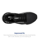 1204091B090 BROOKS WOMEN GLYCERIN 21 RUNNING SHOE BLACK/GRAY/WHITE SIZE 8 - Like New