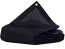 JTsuncover 90% Heavy Duty Shade Cloth Mesh Sun Block Fabric Grommets - Black - Brand New