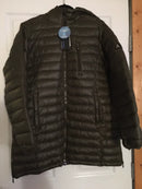 GALAXY BY HARVIC SPIRE BY GALAXY AURORA WOMEN'S PUFFER COAT, OLIVE, SMALL - Brand New