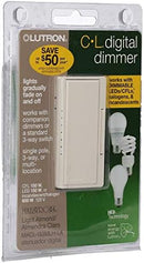 Lutron Maestro MACL-153MLH-LA Double Pole Tap Indoor Dimmer 3-WAY - Light Almond - Like New