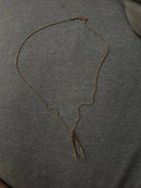 MARC JACOBS RARE WISHBONE NECKLACE, 17" - ROSE GOLD - Like New